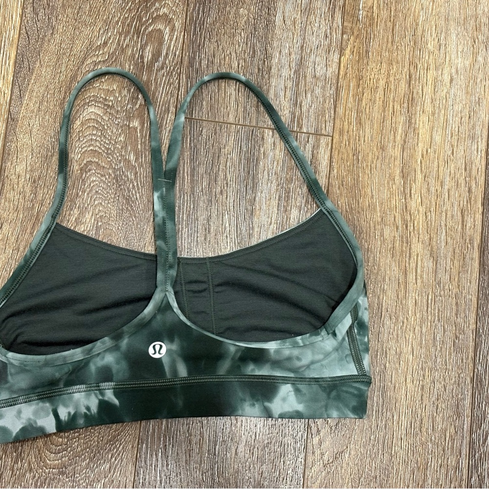 Lululemon Flow Y Nulu Bra *Light Support Diamond Dye Starlight Smoked Spruce - Picture 7 of 7